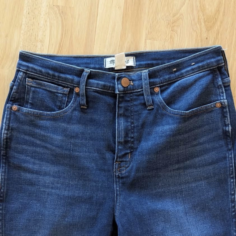 Madewell Women's Dark Blue High Rise Jeans